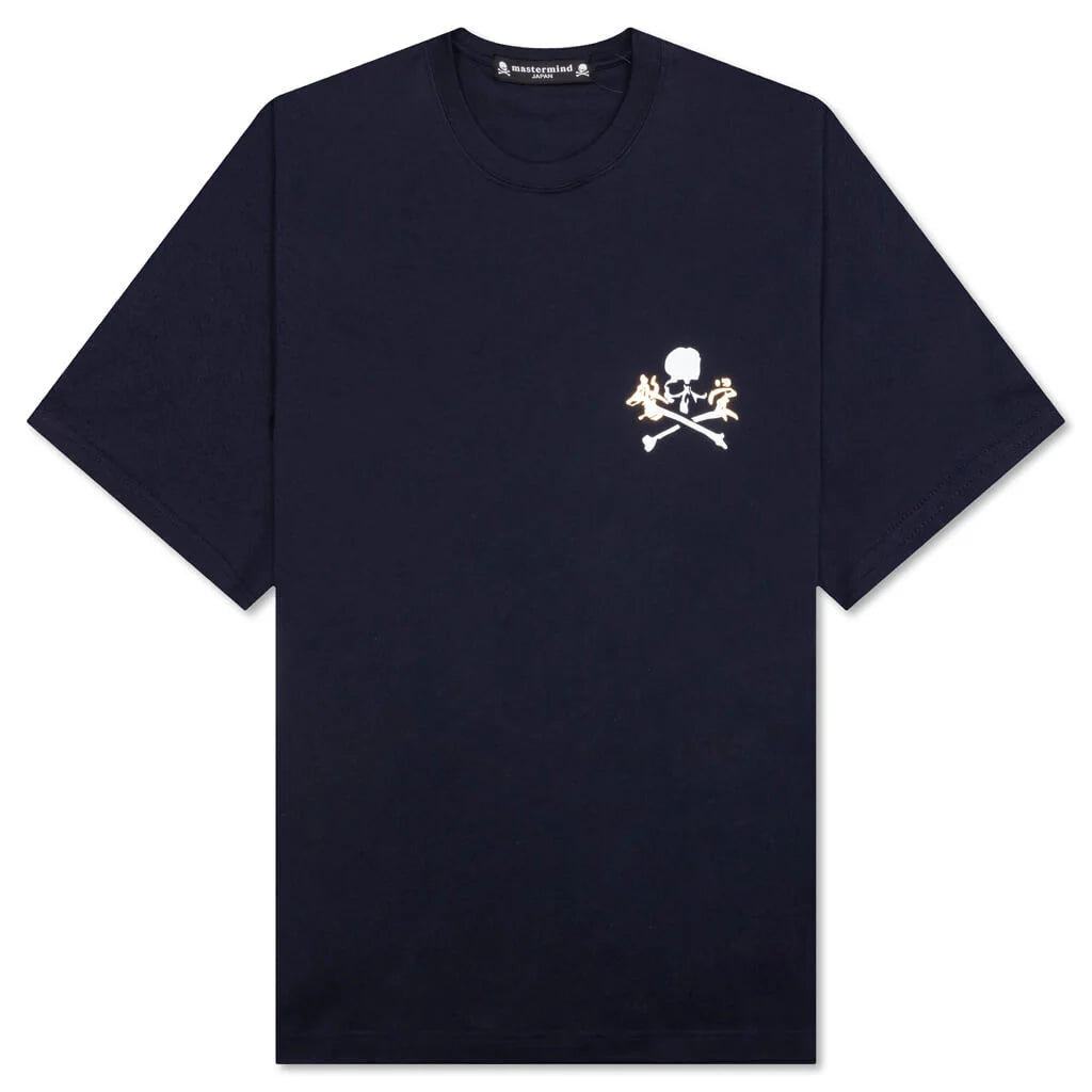 Navy Printed T Shirt Navy