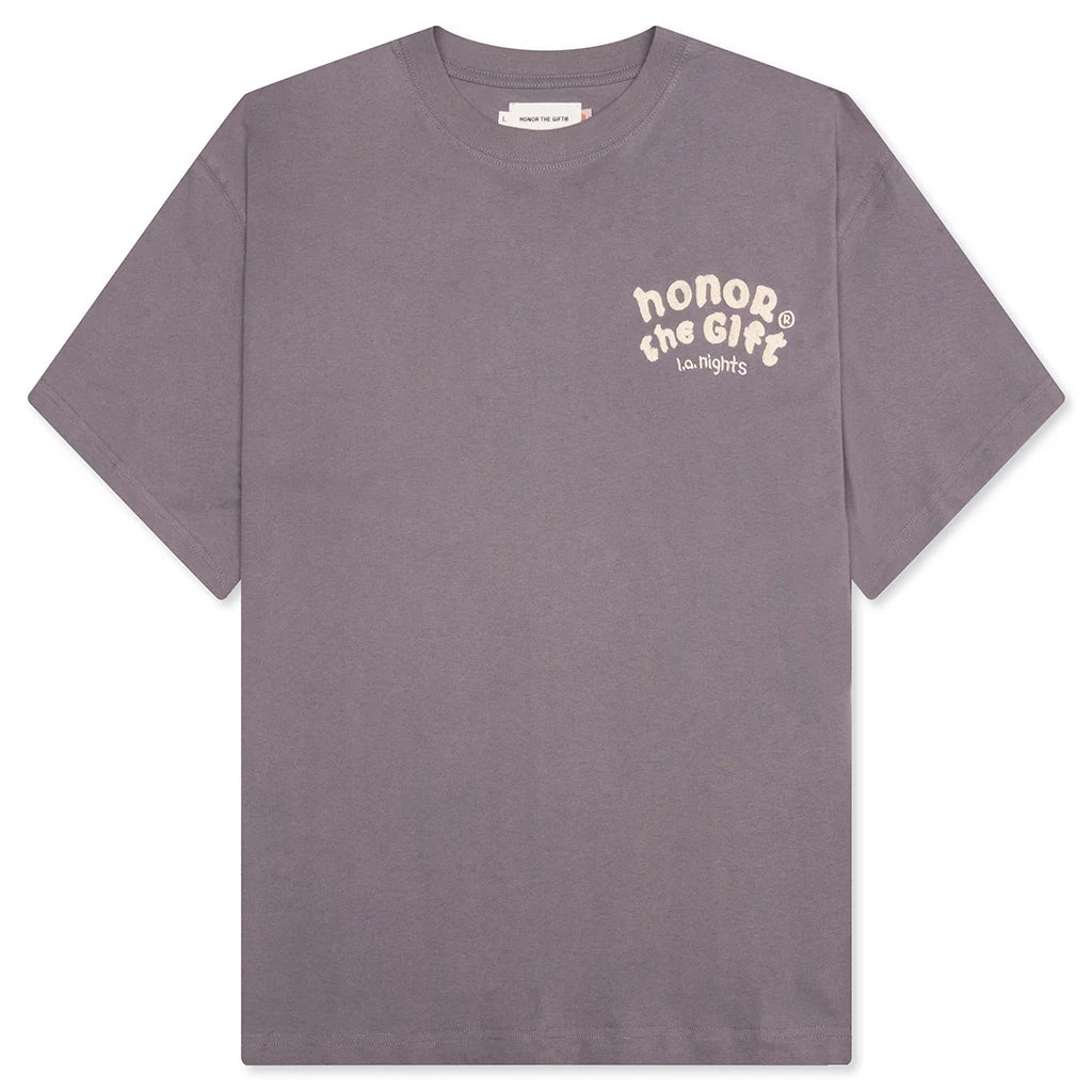 LA Nights T Shirt Grey