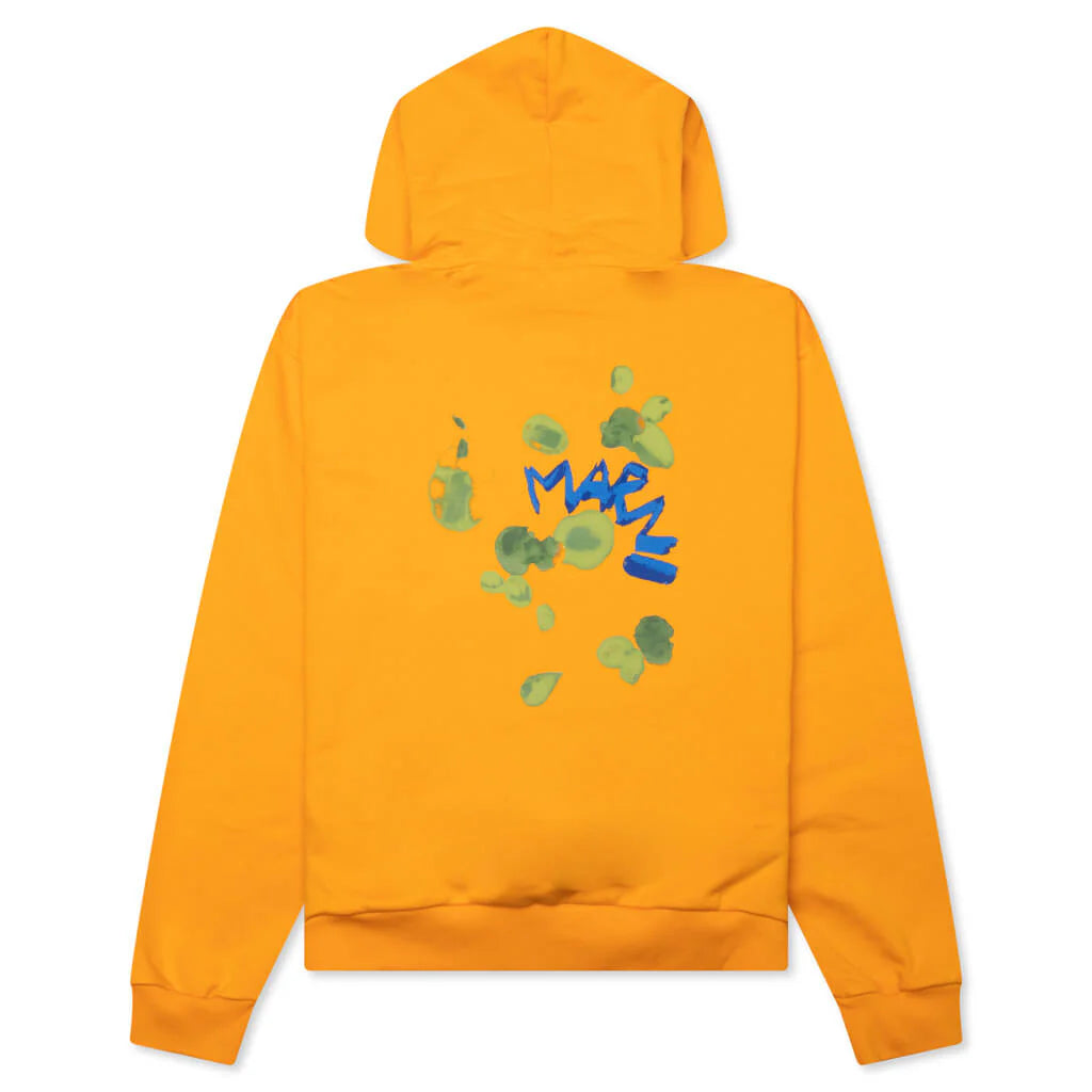 Organic Cotton Sweatshirt With Marni Dripping Print Light Orange