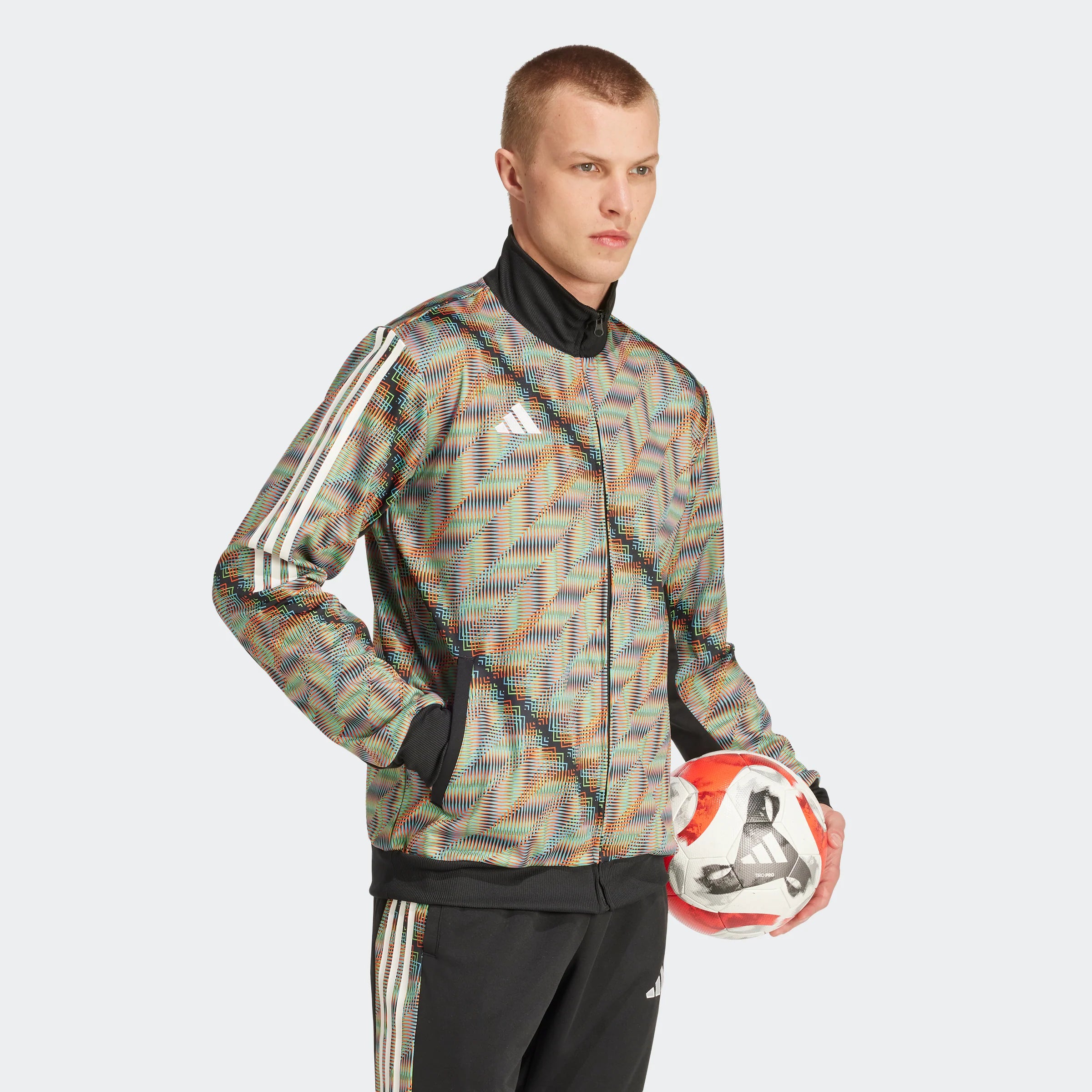 adidas Hispanic Celebration Track Top Black Multicolor