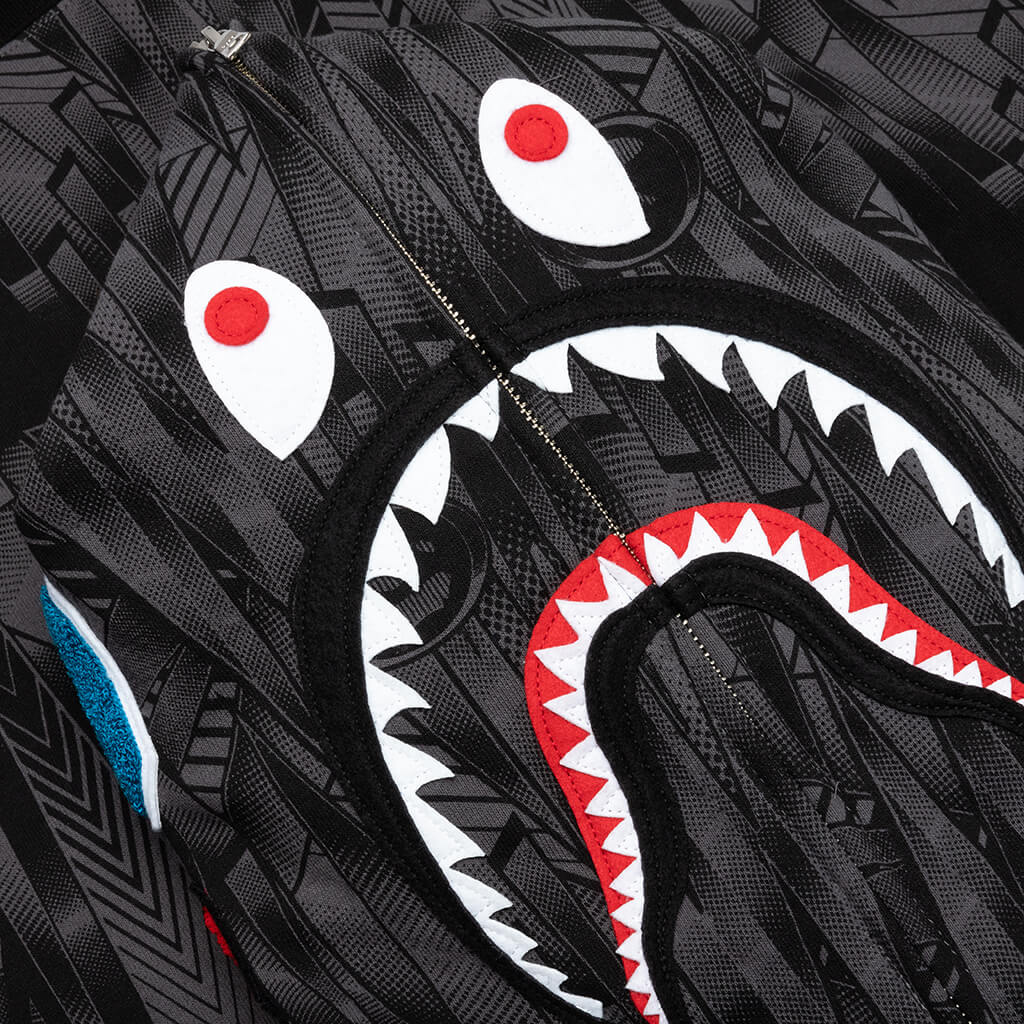 Bape Speed Racer Shark Full Zip Hoodie Black