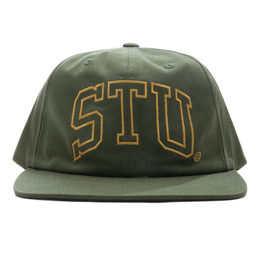 Mid Depth Stu Arch Strapback Olive