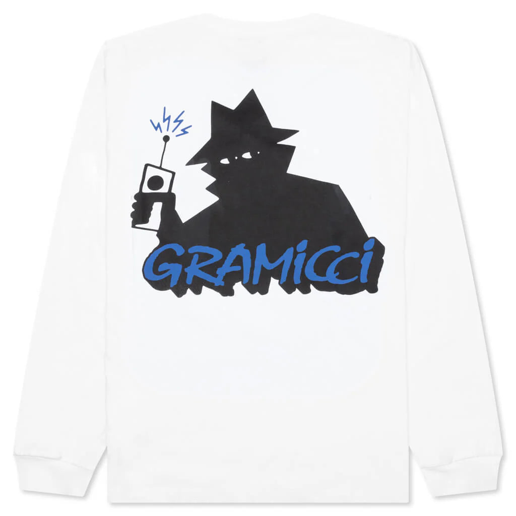 Real Bad Man x Gramicci Records L S Tee White
