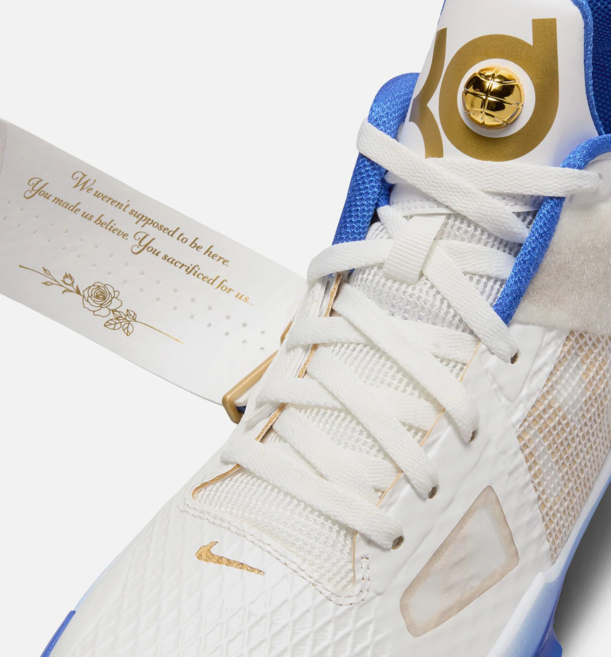 Zoom KD 4 Alternate MVP Mens Lifestyle Shoe Summit White Hyper Royal Metallic Gold