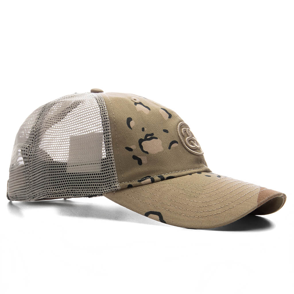 Stüssy x New Era 9TWENTY SS Link Trucker Desert Camo