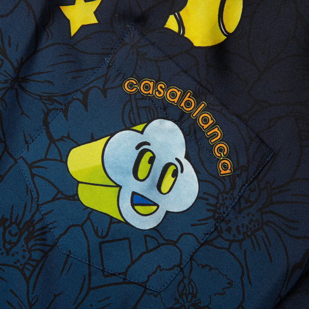 Collage DIcones Graphiques S S Silk Shirt Multicolour