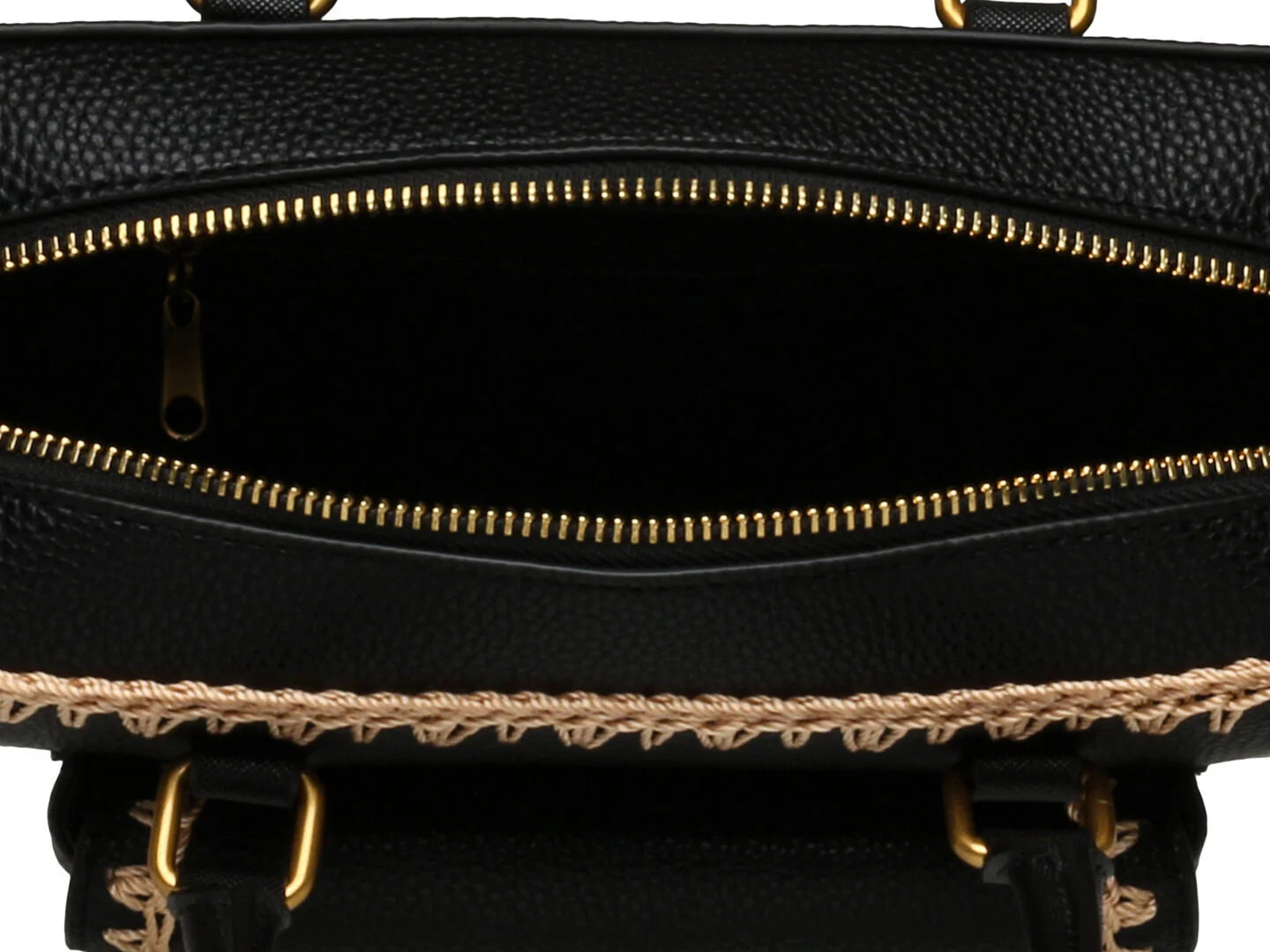 Bolso de Hombro Steve Madden Bdove Negro y Dorado para Mujer