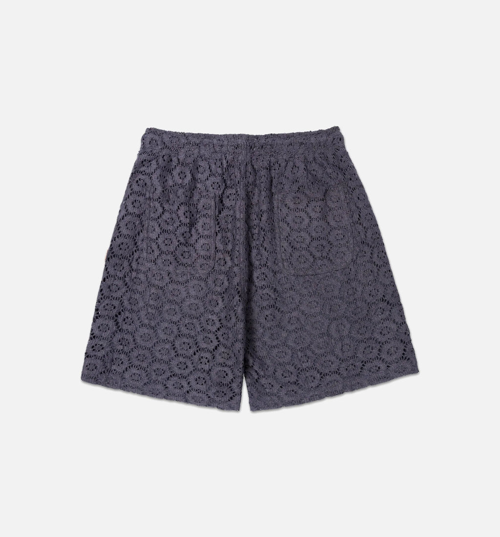 Crochet Mens Shorts Black