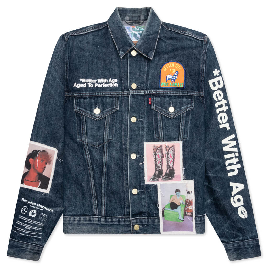 Portrait Denim Jacket Multi