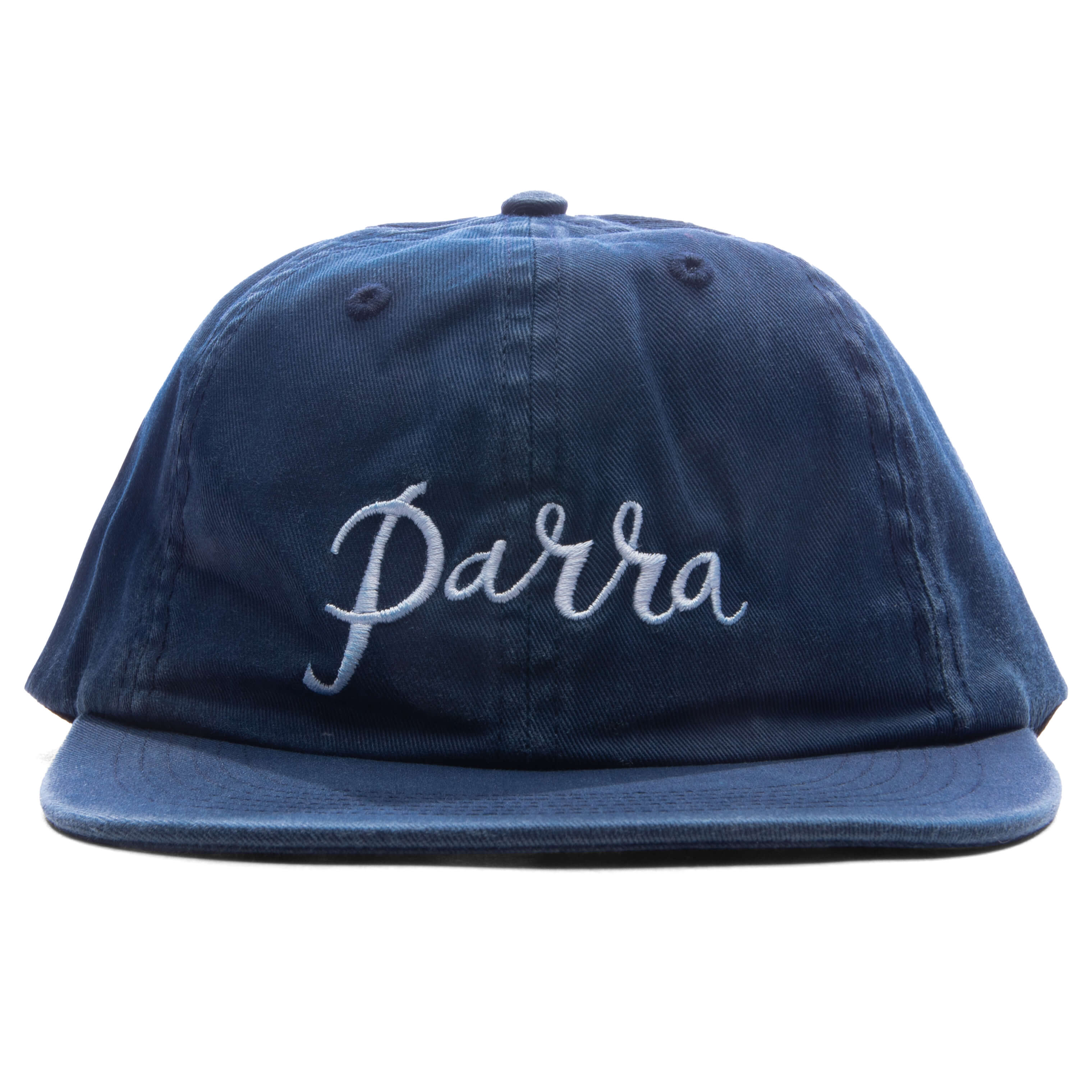 Scripted 6 Panel Hat Navy Blue