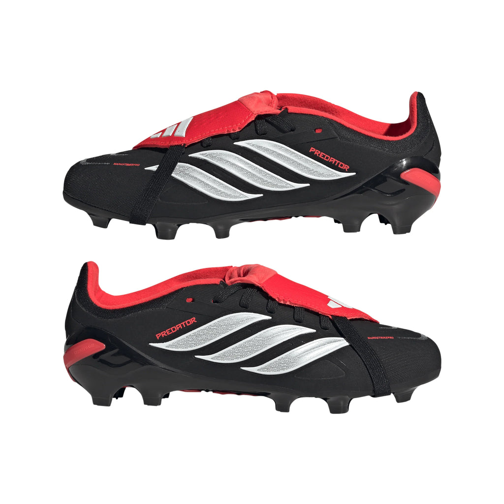 adidas Predator Elite Fold Over Tongue FG Firm Ground Youth Soccer Cleats Black
