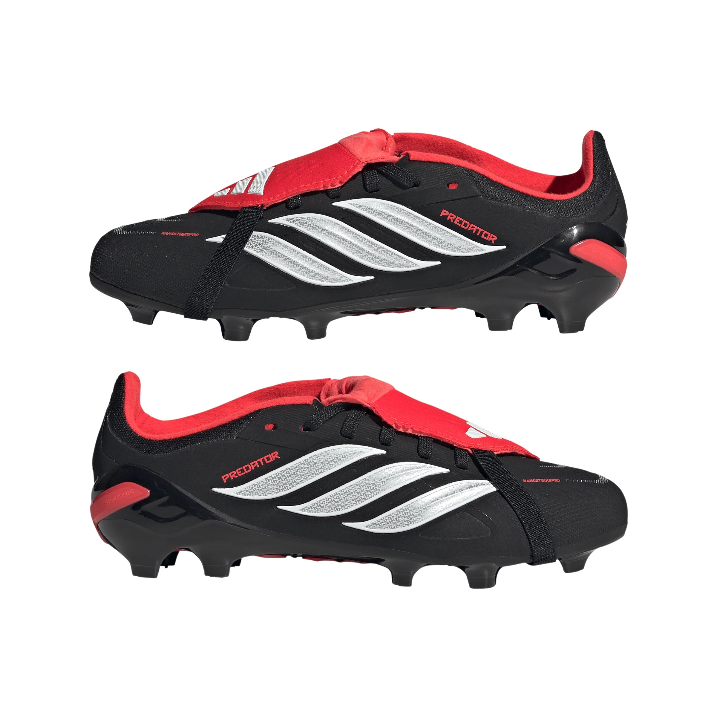 adidas Predator Elite Fold Over Tongue FG Firm Ground Youth Soccer Cleats Black