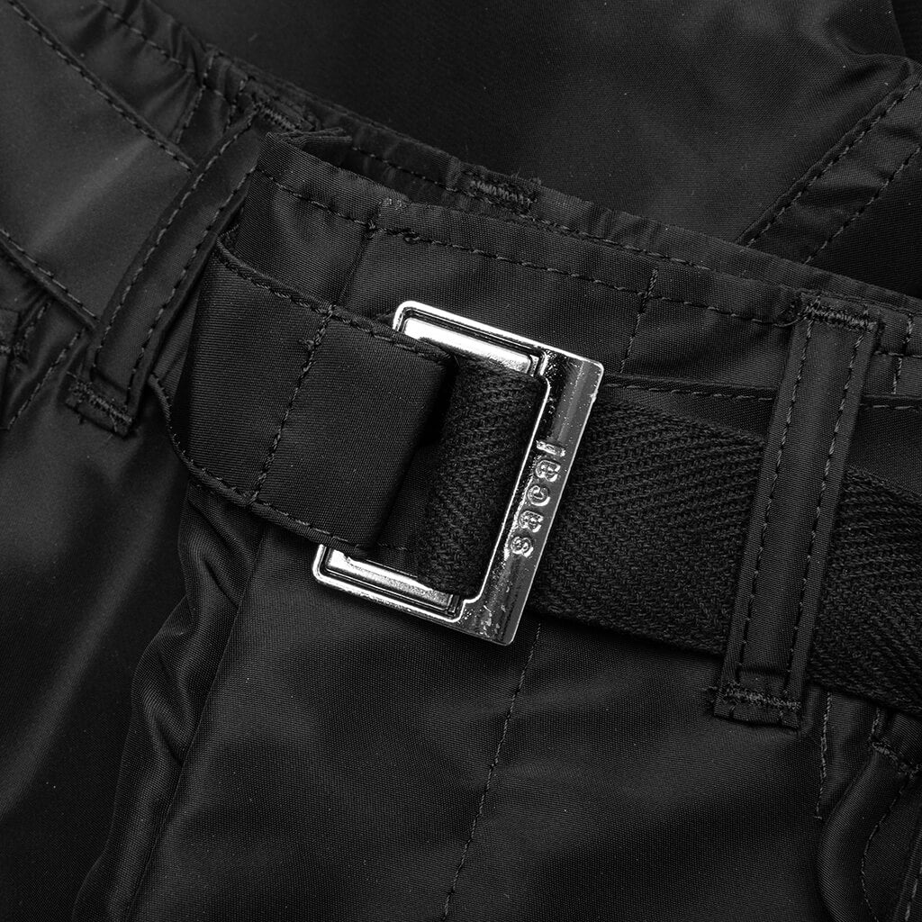 Nylon Twill Shorts Black