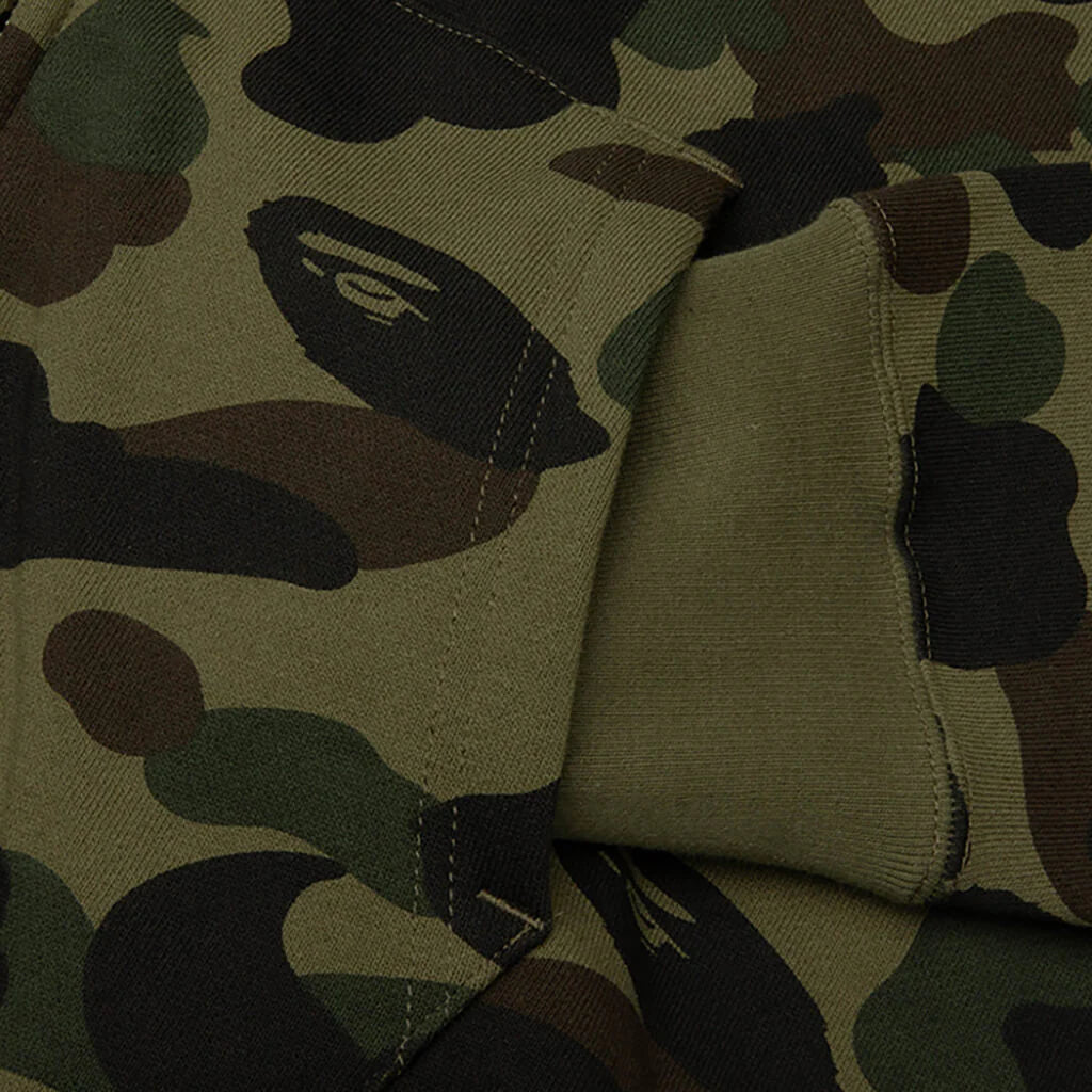 1st Camo Shark Full Zip Hoodie Green