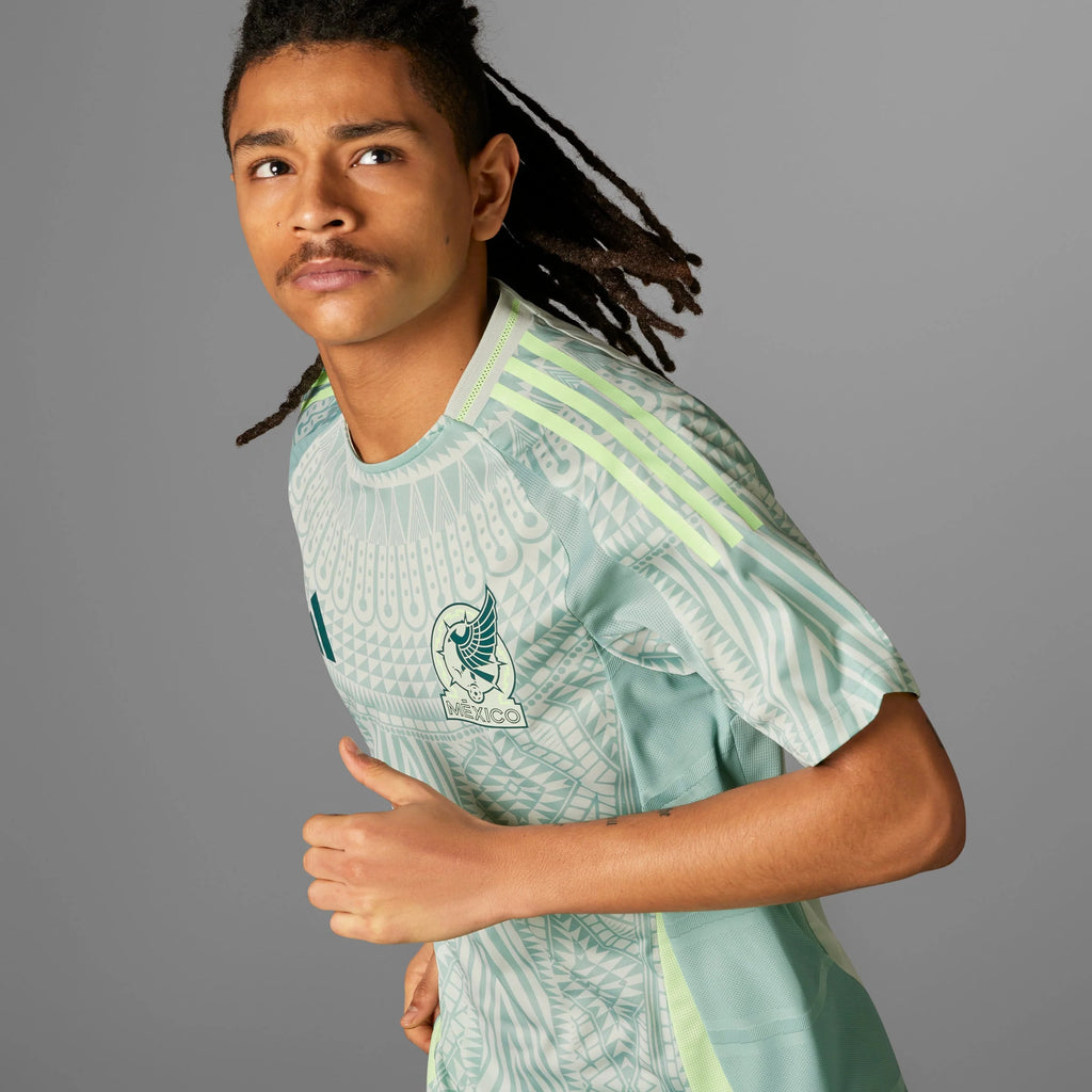 adidas Mexico Away Authentic Jersey 2024 Linen Green