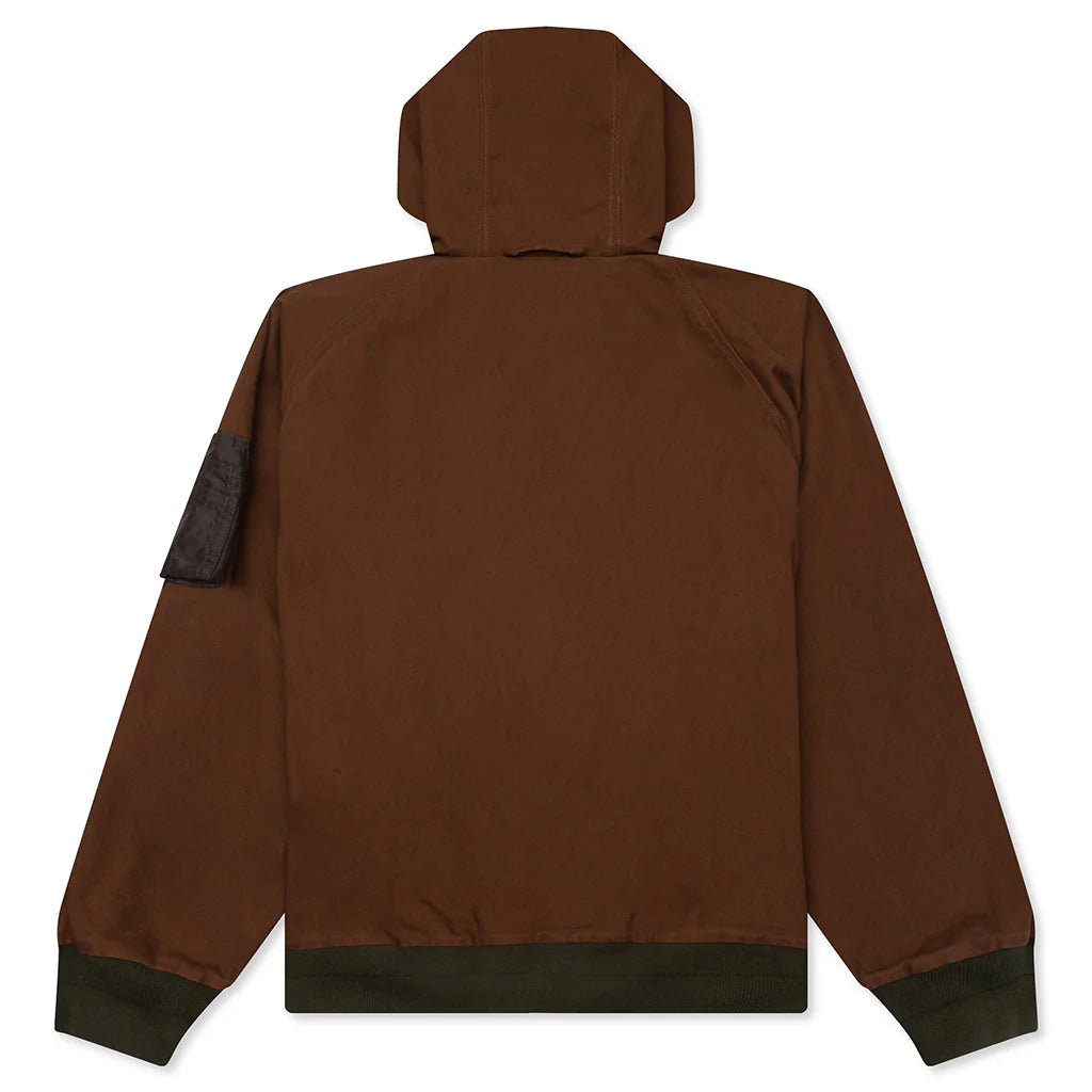 Sacai x Carhartt WIP Washed Duck Hooded Blouson Dark Beige