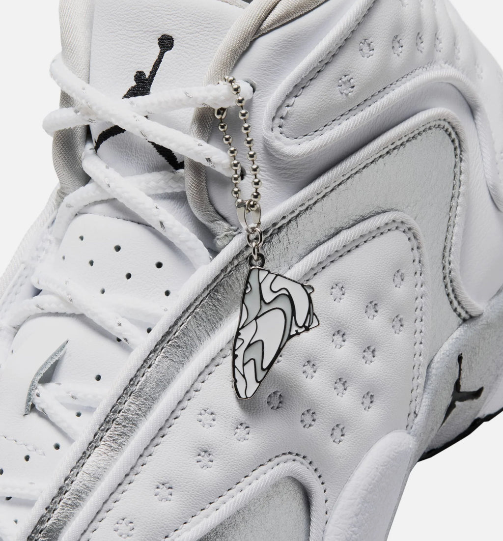 Air Jordan OG Womens Lifestyle Shoe White Black Metallic Silver