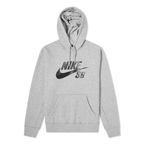 Nike Mens SB Icon Pullover Skate H Grey
