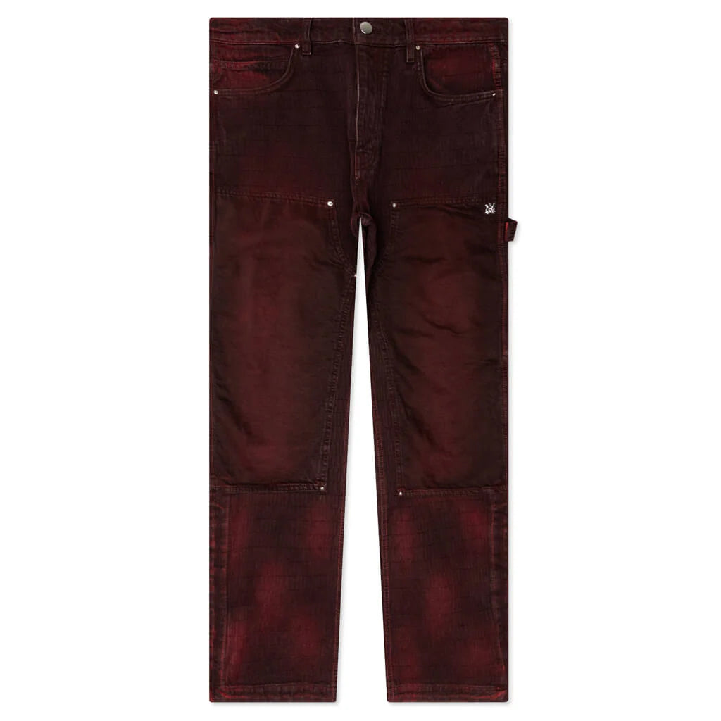 Jacquard Carpenter Jean Brown