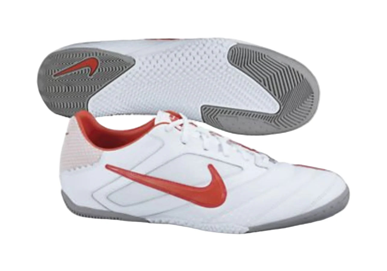 Nike 5 Elastico Pro Indoor Soccer Shoes White Grey Orange