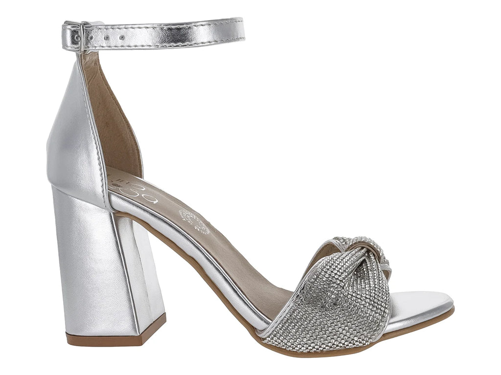 Sandalias Mirlo Plata para Mujer