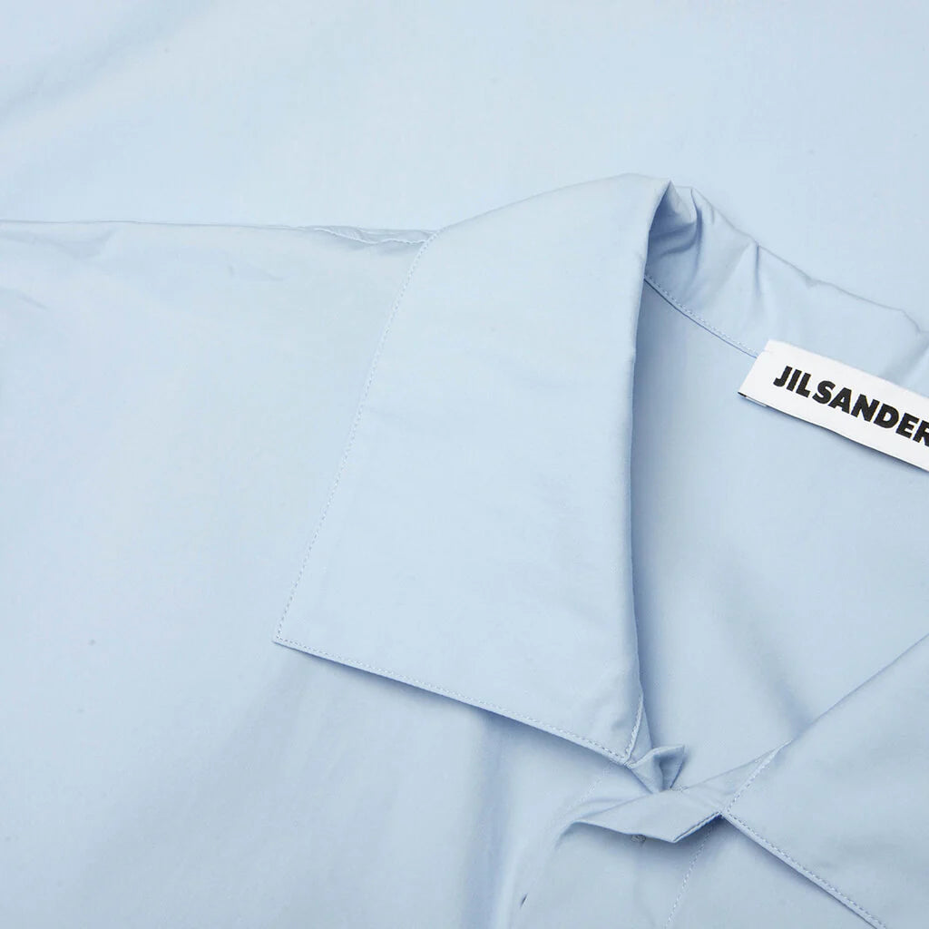 Lightweight Cotton Poplin Shirt Powder Blue