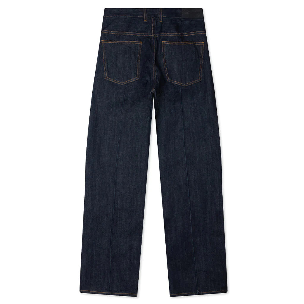 Straight Leg Jeans Dark Blue