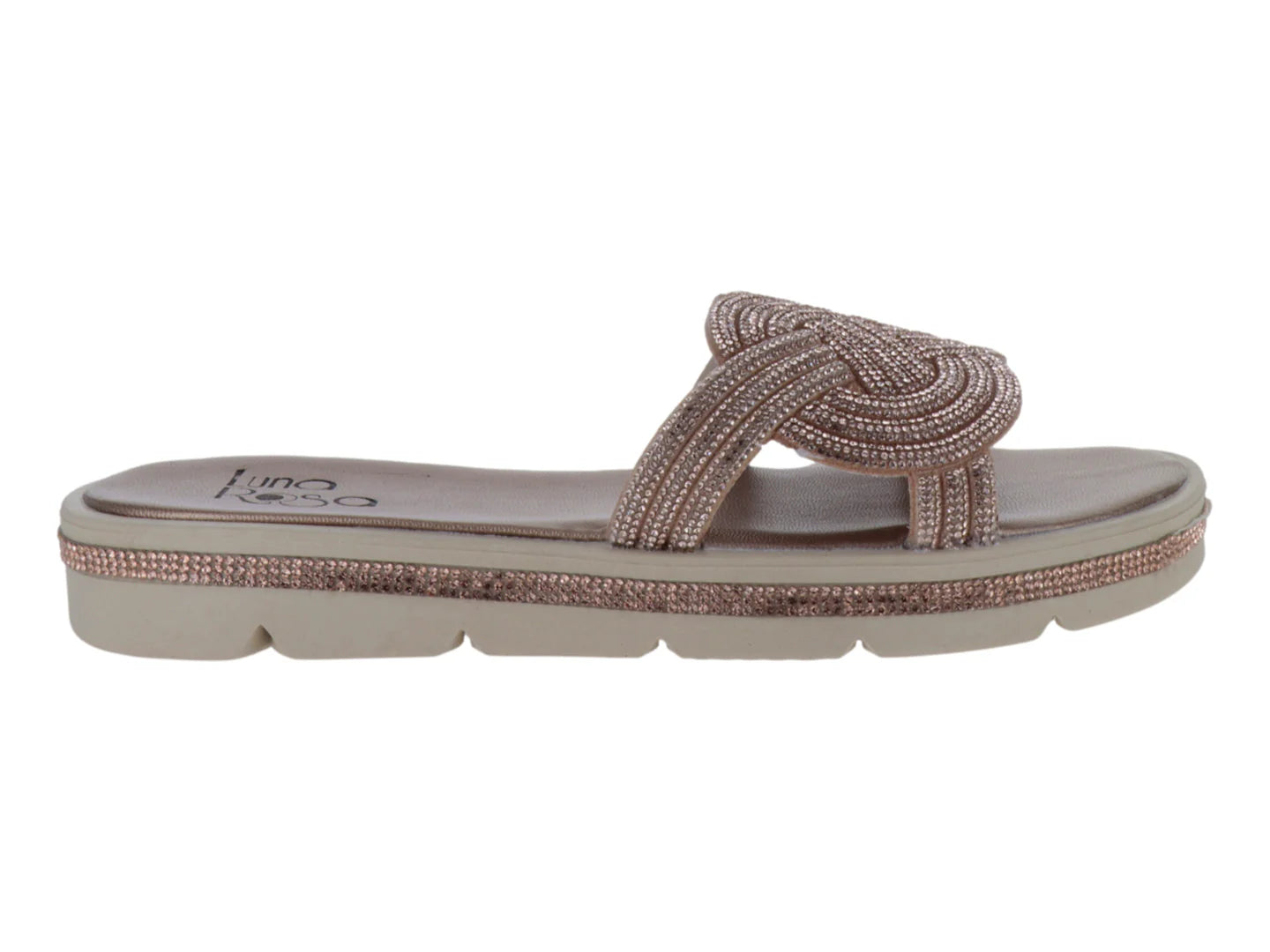 Sandalias Luna Rosa Oro Rosado para Mujer