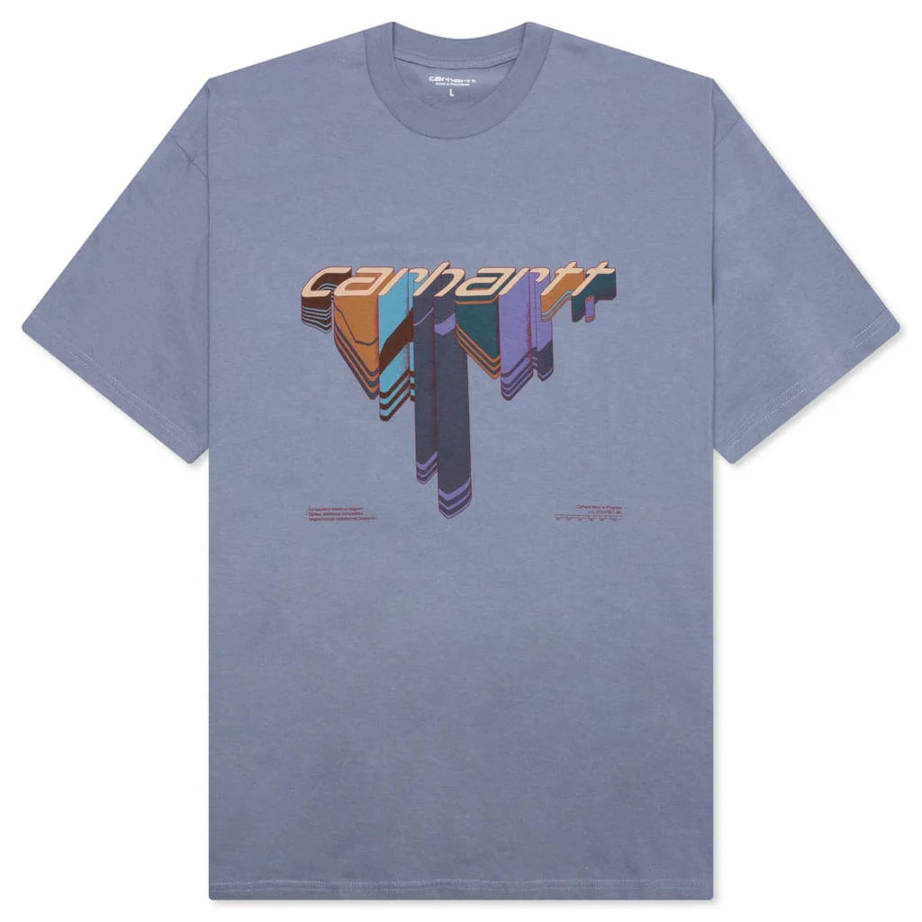 S S Diagram Script T Shirt Bay Blue