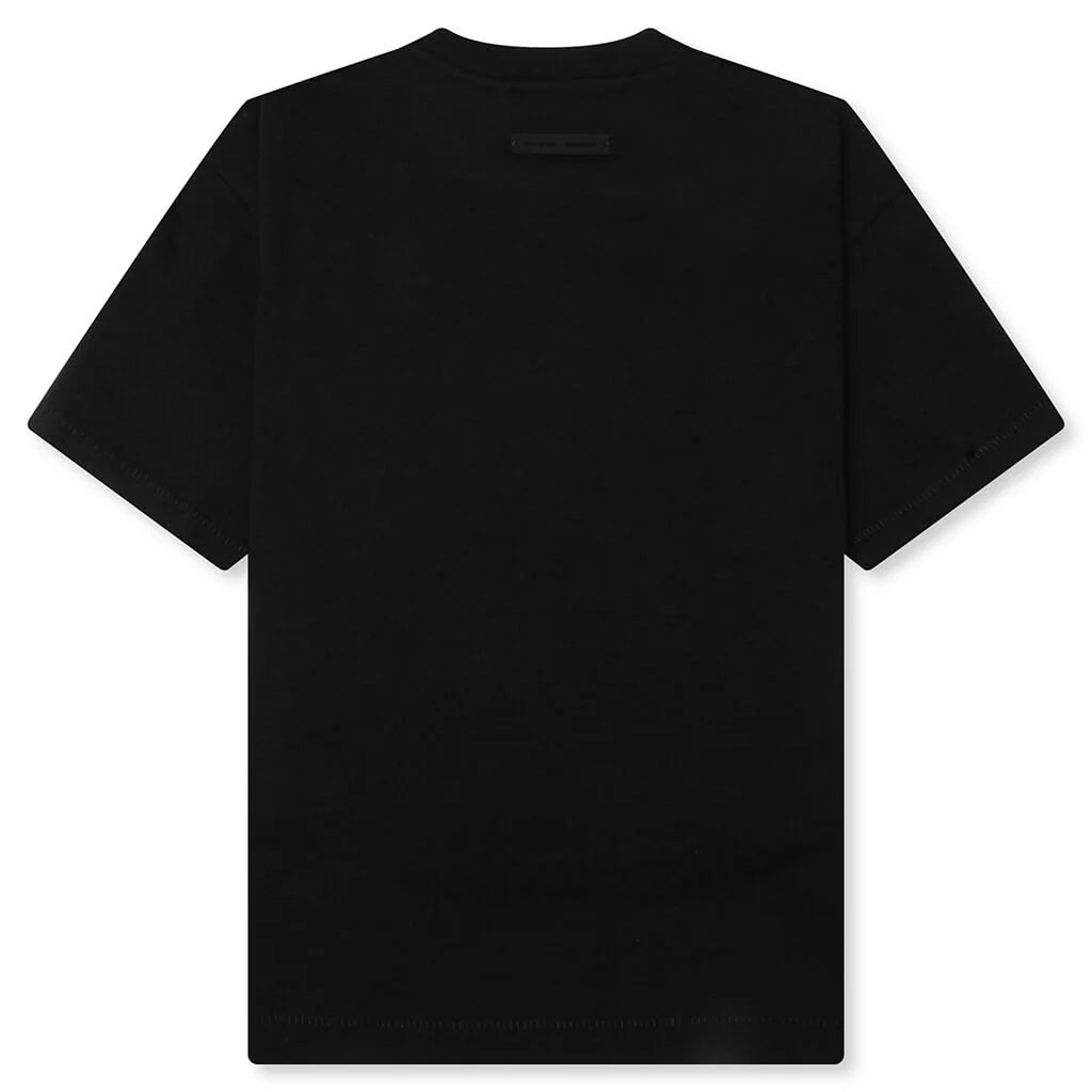 Kids Classic Crew Neck T Shirt Jet Black