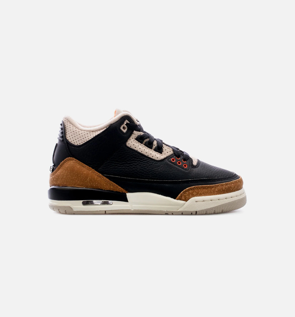 Air Jordan 3 Desert Elephant Grade School Lifestyle Shoe Brown Black Free Shipping