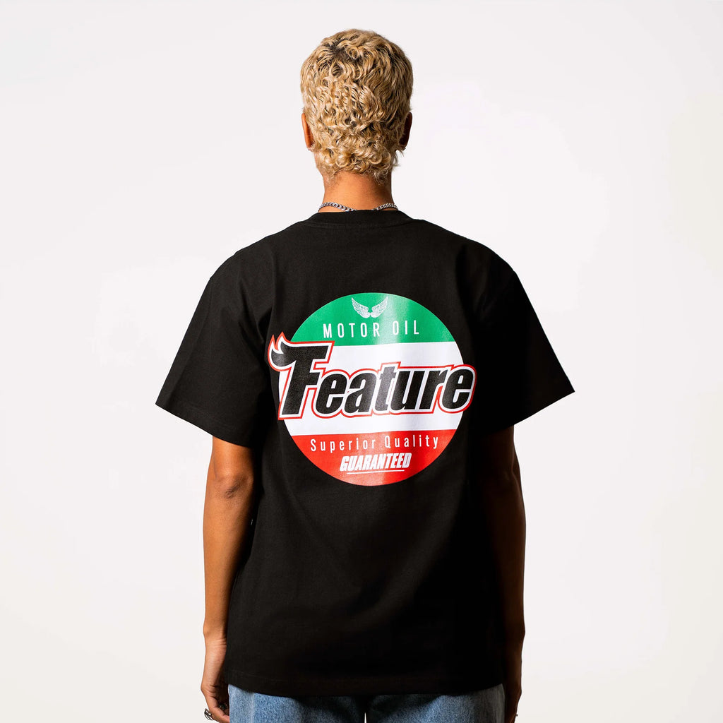 Motor Oil Tee White