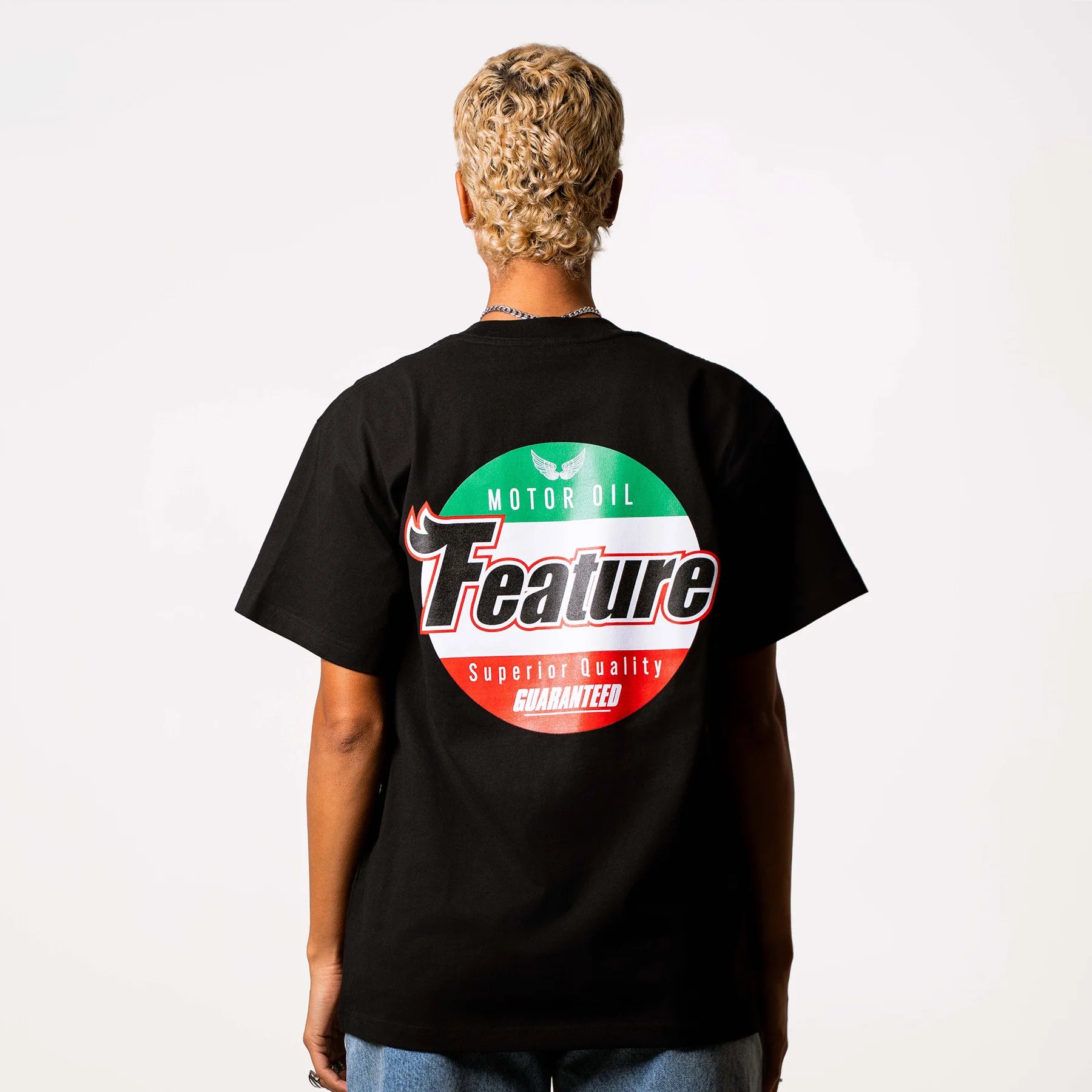 Motor Oil Tee White