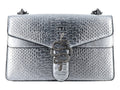 Bolsa de Hombro Motola Pia Caimán Plata para Mujer