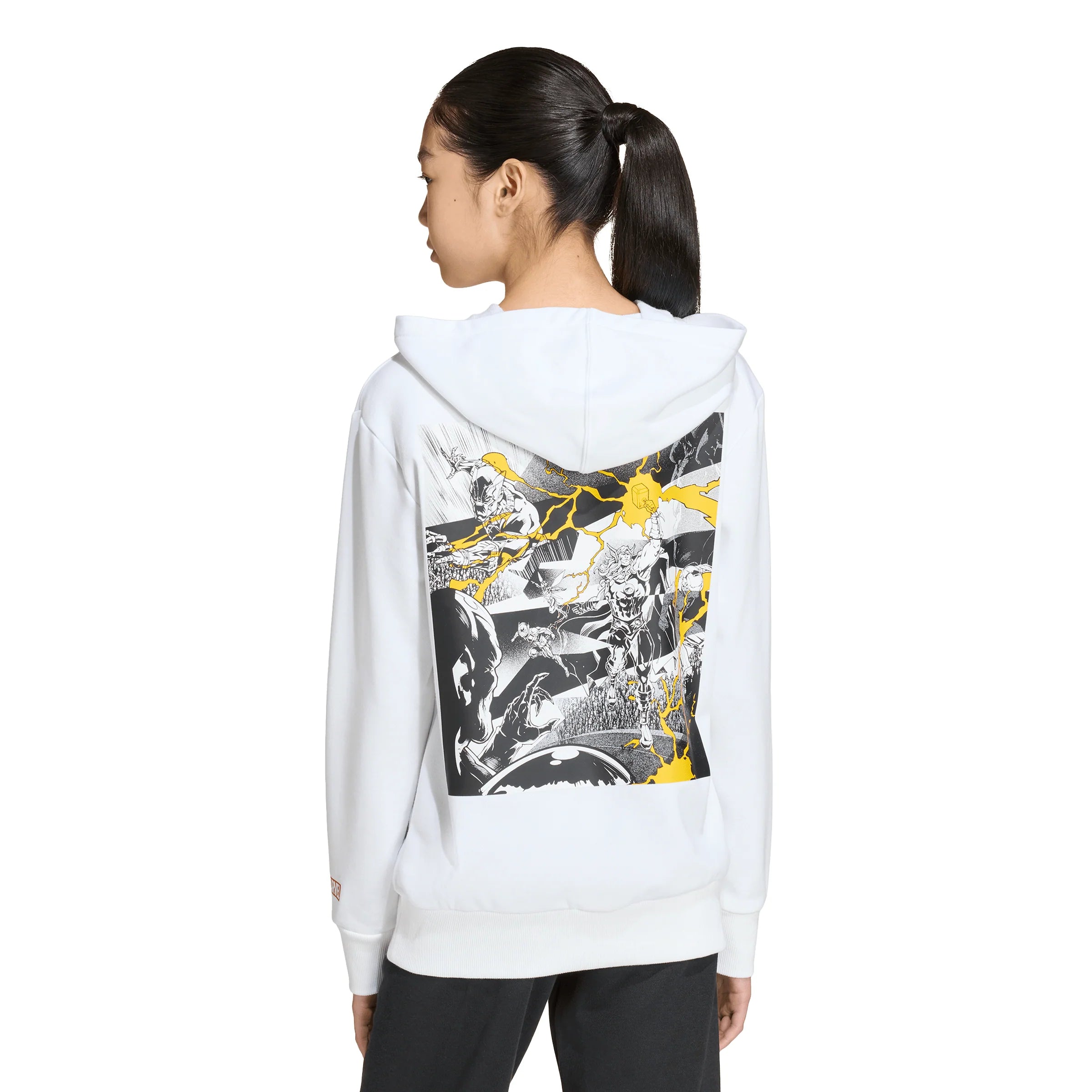 adidas Real Madrid Avengers Youth Soccer Hoodie White
