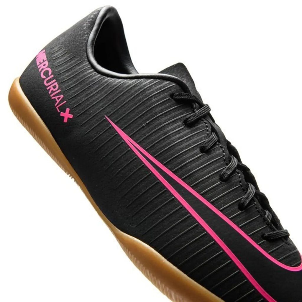 Nike Jr MercurialX Vapor XI IC Indoor Soccer Shoes Black Pink Blast