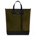 Vertical Shopping Bag Khaki Black