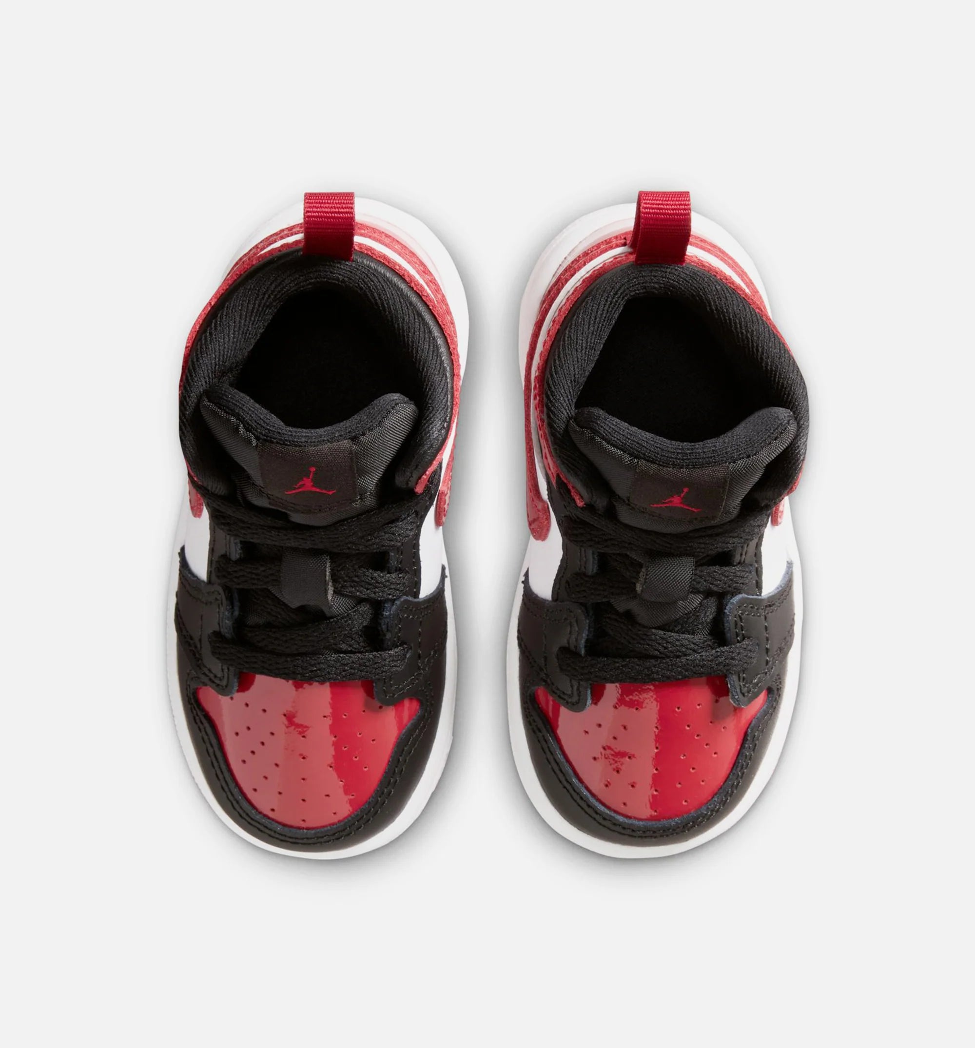 Air Jordan 1 Mid SE Infant Toddler Lifestyle Shoe Black Red