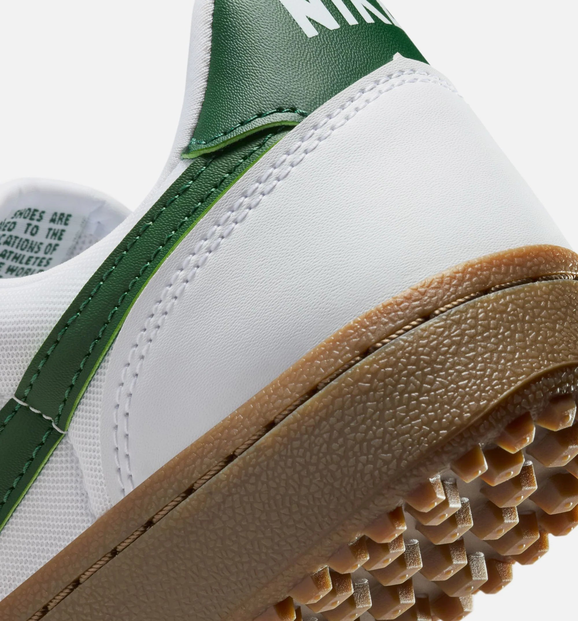 Field General Womens Lifestyle Shoe White Gum Dark Brown Gorge Green