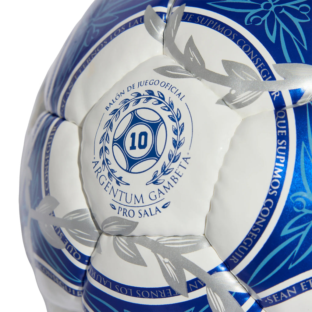 adidas Argentina AFA Argentum Gambeta Pro Sala Soccer Ball White Blue Black