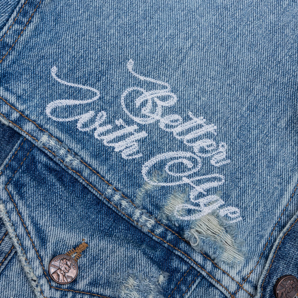 Repair Denim Jacket Indigo