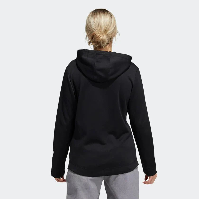 adidas Womens Game GO Big Logo Hoodie Black