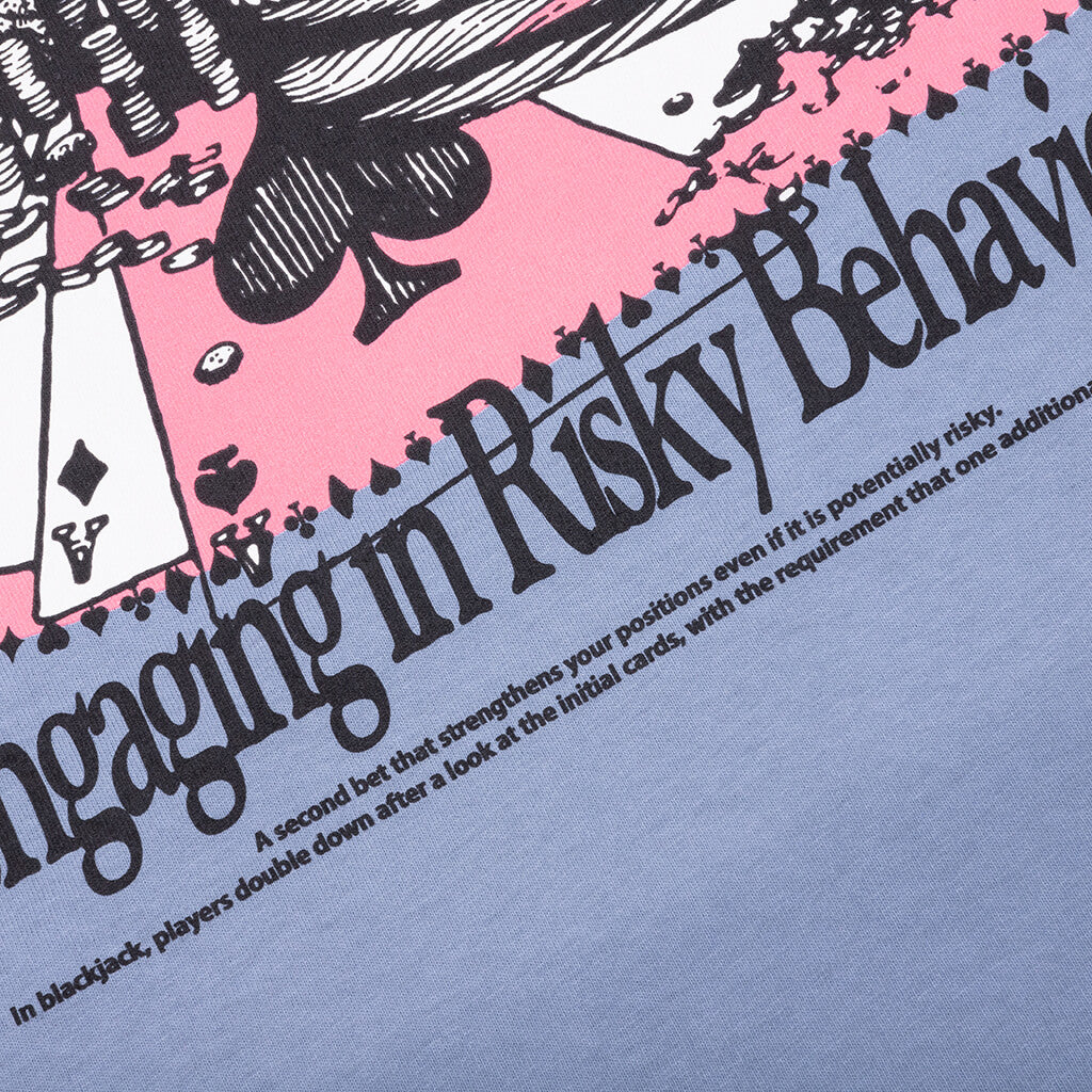 Risky Behavior Tee Blue Granite