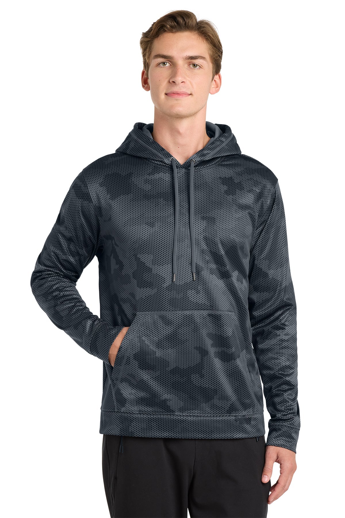 Sport Tek Sport Wick CamoHex Fleece Hooded Pullover