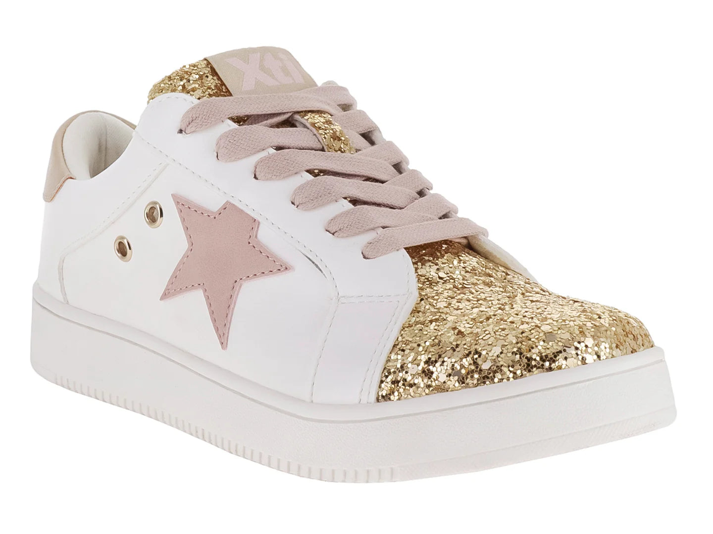Tenis XTI Oro y Blanco para Niña