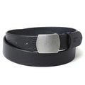 Leather Belt Wide Black