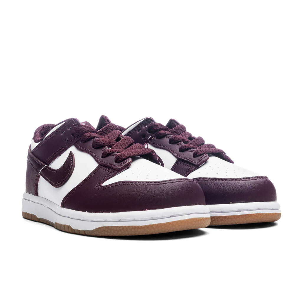 Dunk Low BP PS White Burgundy Crush Gum Light Brown