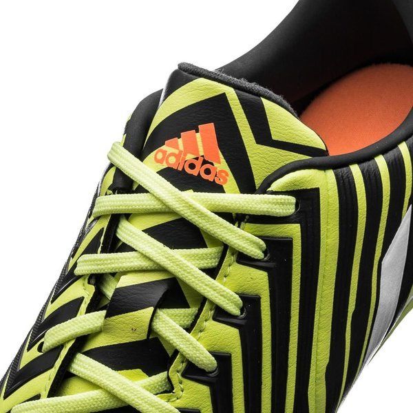 adidas Kids Predator Absolado Instinct FG Firm Ground Cleats Light Flash Yellow White Grey