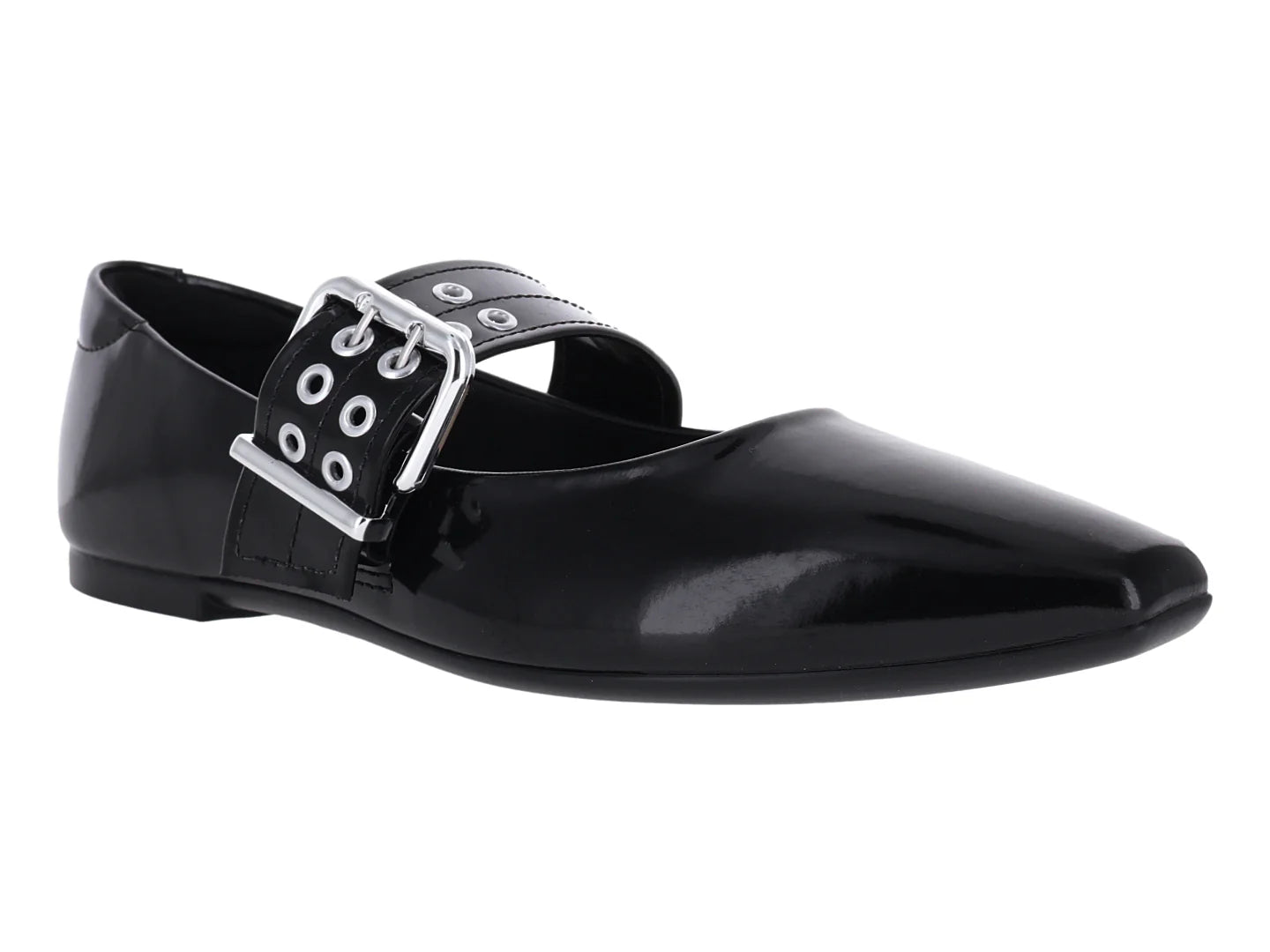 Zapatos Flats Ballerinas Moleca Negro para Mujer