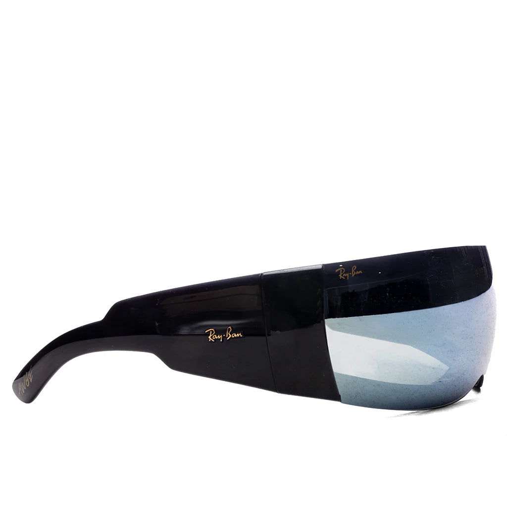 Ray Ban x AAP Rocky Ultra Wrap 002 Black Green Mirror Silver